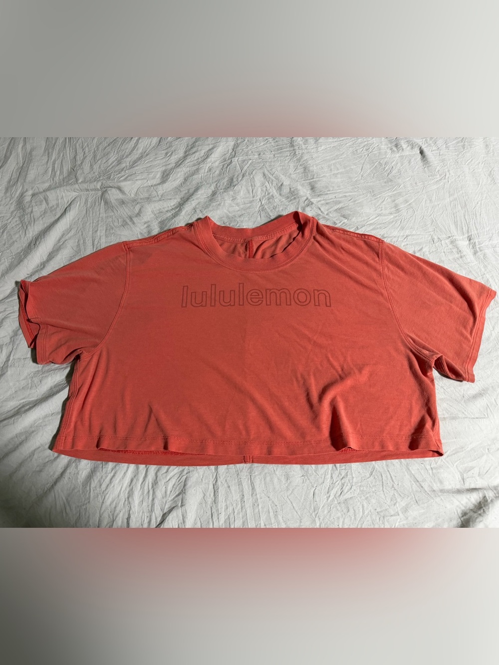 Lululemon All Yours Cropped Oversized Graphic logo Tee